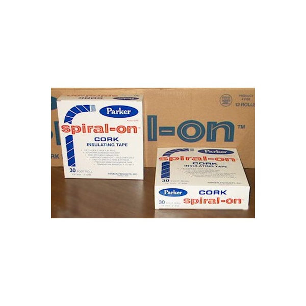 Parker Products Cork Spiral-On Tape (#2155) 2" X 30' (12 Rolls Per Carton) Pk Q-201XX-00-048/P2155 - main